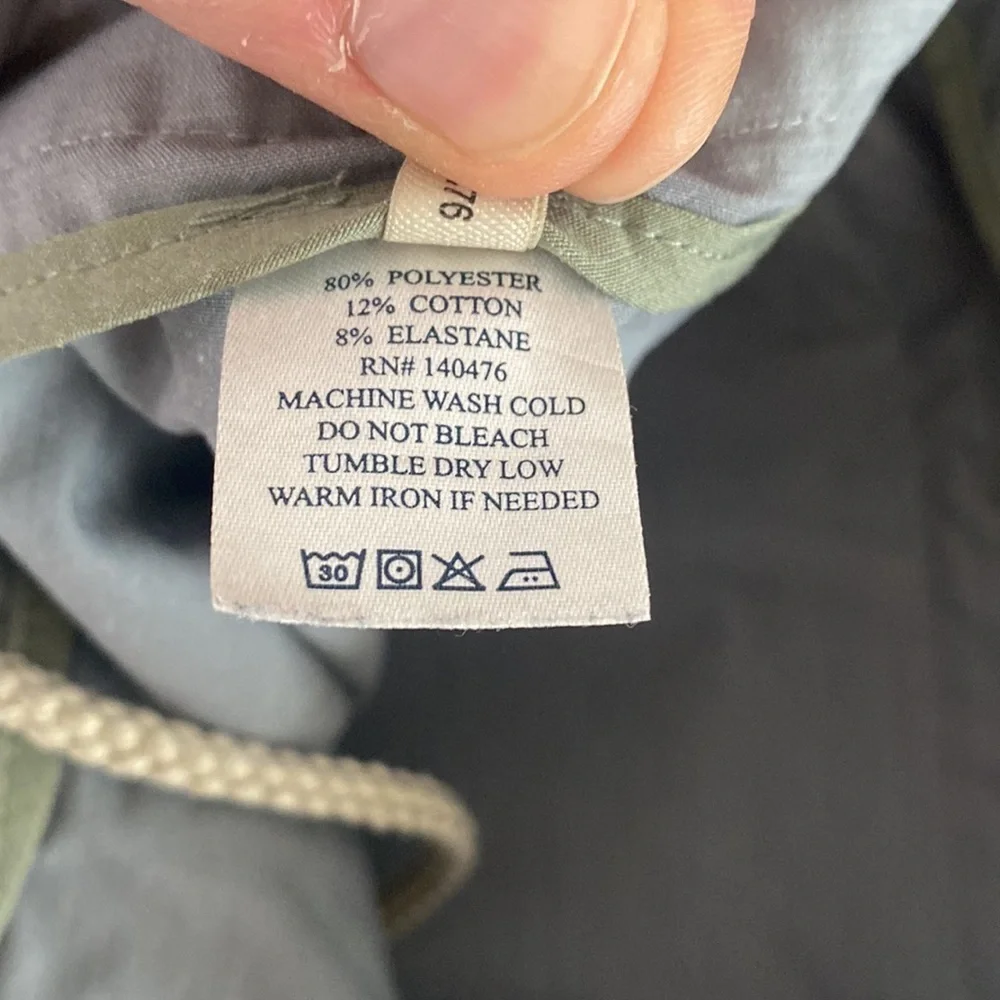 Faherty all day shorts men’s 28 waist grey blue button fly EUC